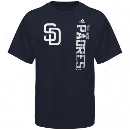 Adidas San Diego Padres Youth Navy Blue The Loudest T-shirt