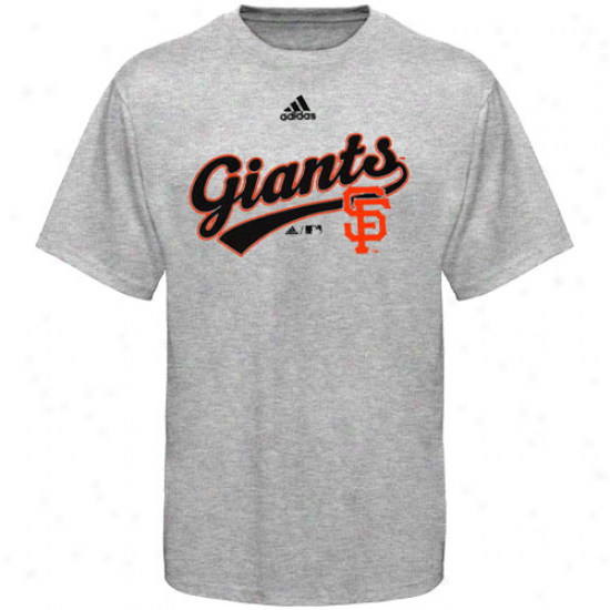 Adidas San Francisco Giants Preschool Ash Script T-shirt