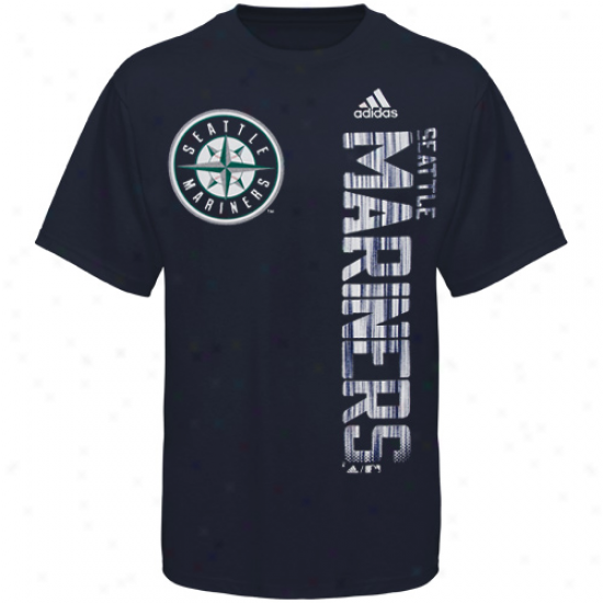 Adidas Seattle Mariners Youth Navy Blue The Loudest T-shirt