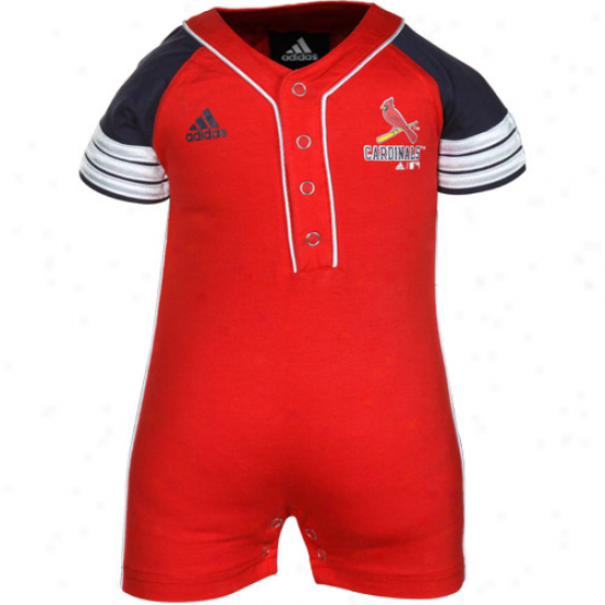 Adidas St. Lous Cardinals Infant Red Jersey Romper