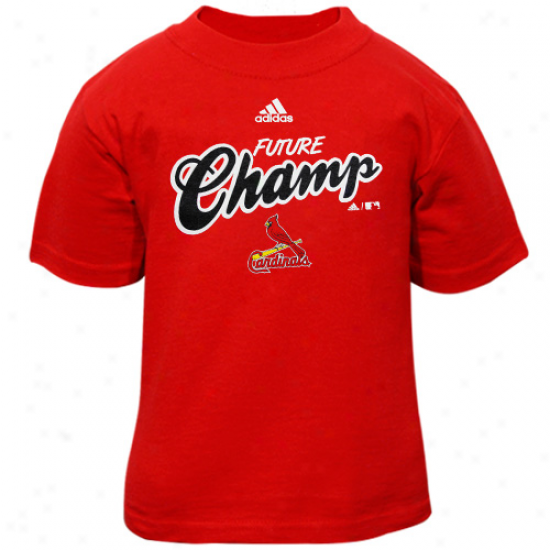 Adidas St. Louis Cardinals Toddler Red Coming events Champ T-shirt