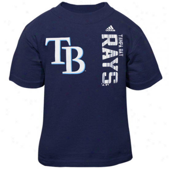 Adidas Tampa Bay Rays Toddler Navy Blur The Loudest T-shirt