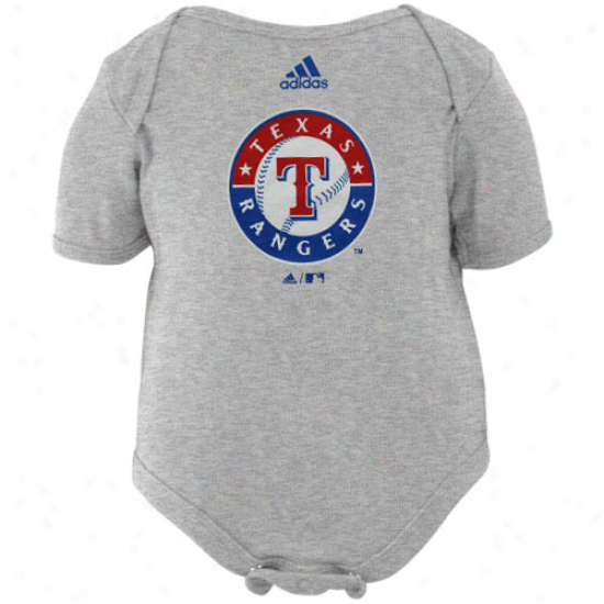 Adidas Texas Rangers Infant Ash Team Logo Creeper