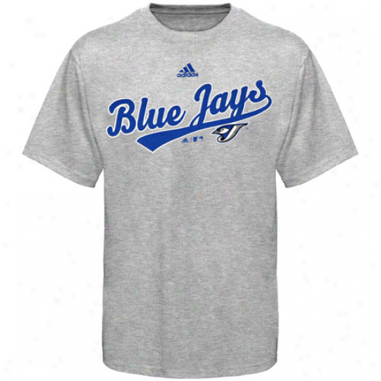 Adidas Toronto Blue Jays Preschool Ash Script T-shirt