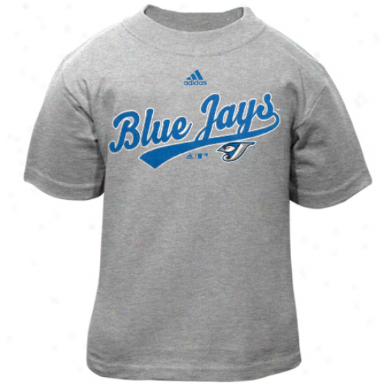 Adidas Toronto Blue Jays Toddler Ash Script T-shirt