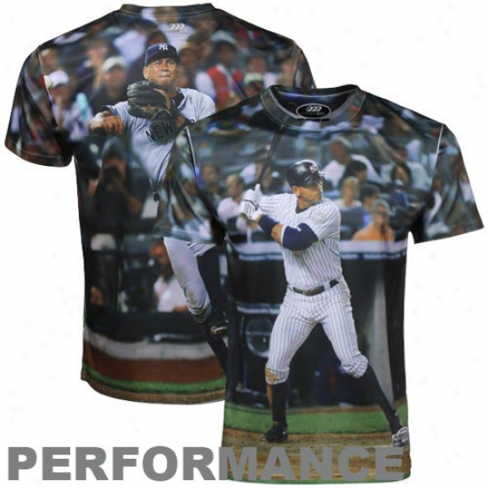 Alex Rodriguez New York Yankees Total Three60 Performance Premium -Tshirt