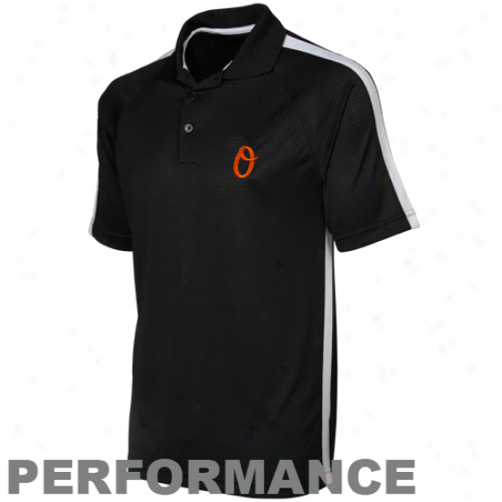 Antigua Baltimore Orioles Black Revel Performance Polo