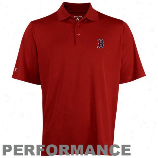 Antigua Boston Red Sox Red Exceed Polo