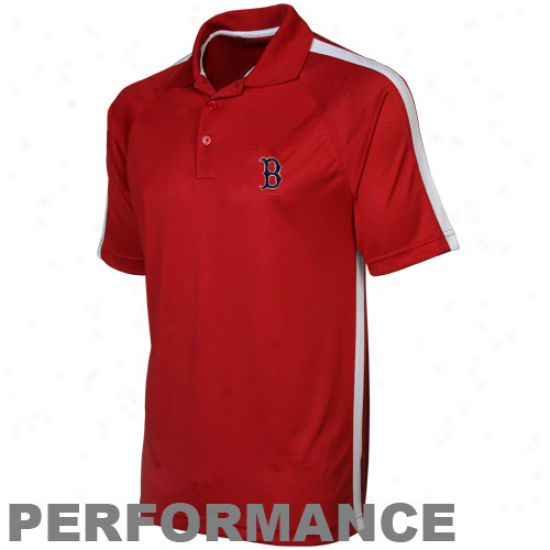 Antigua Boston Red Sox Red Revel Pe5formance Polo