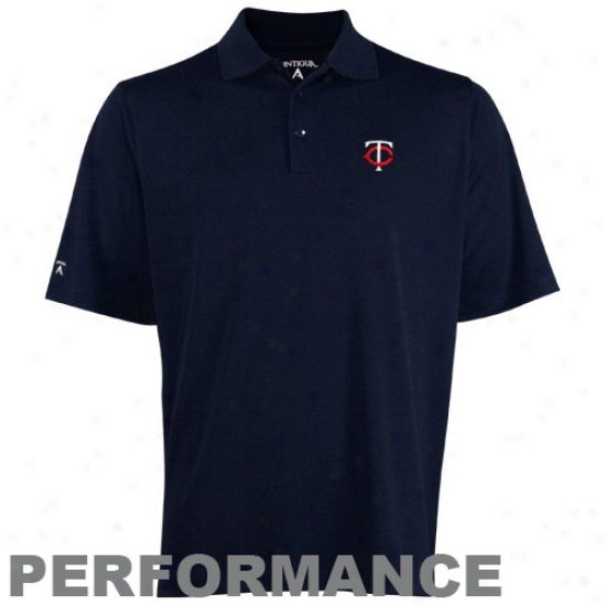 Antigja Minnesota Twins Navy Blue Exceed Poloo