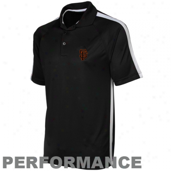 Antigua San Francisco Giants Black Revel Performance Polo