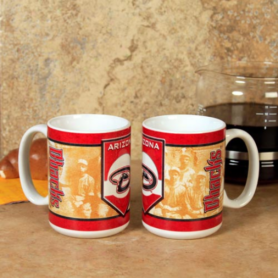 Arizona Diamondbacks 15oz. 2-pack Nostalgic Ceramic Mug Set