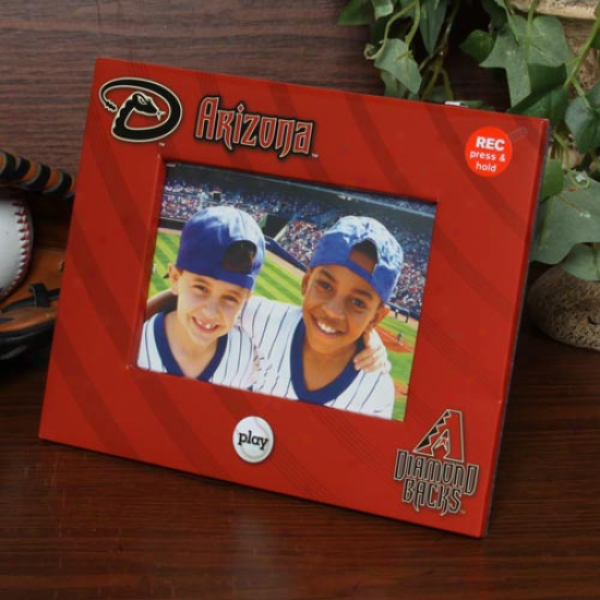 Arizona Diamondbacks 4'' X 6'' Sedona Red Talking Picture Frame