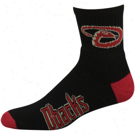 Arizona Diamondbacks Black Team Logo Crew Socks