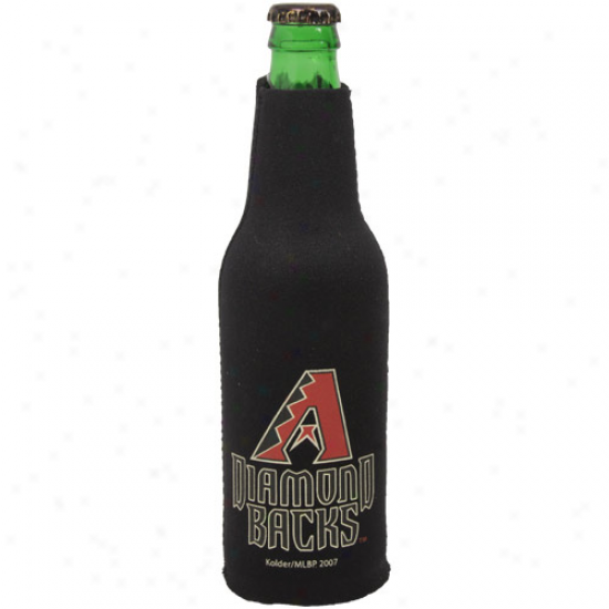 Arizona Diamondbacks Black Zipperec 12oz. Bottle Coolie