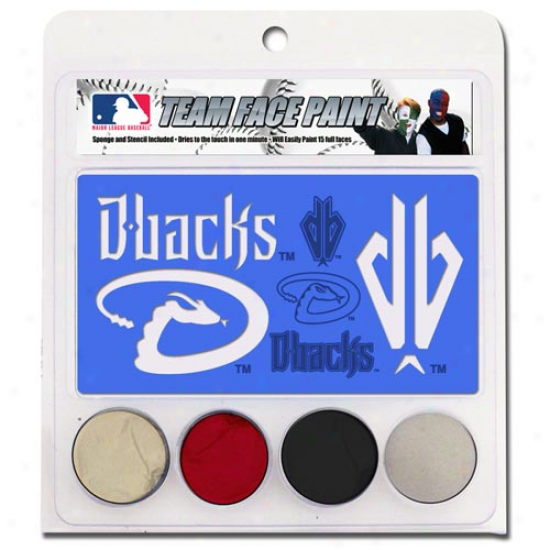 Arizona Diamondbacks Face Paint With Stencils