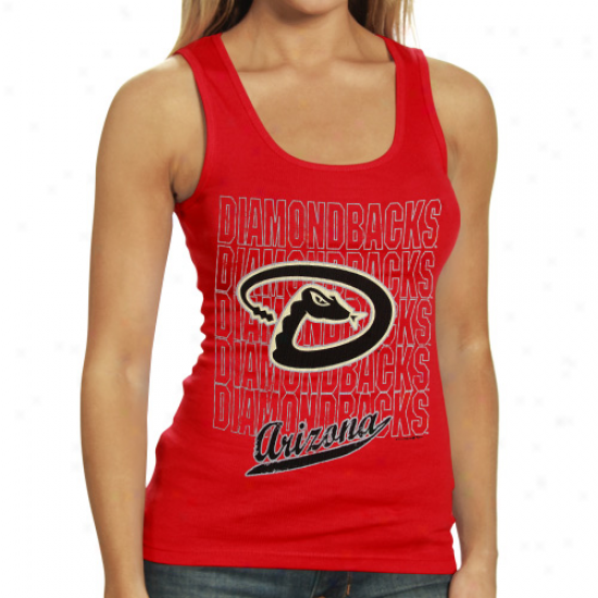 Arizona Diamondbacks Ladues Red Repeater Tank Top