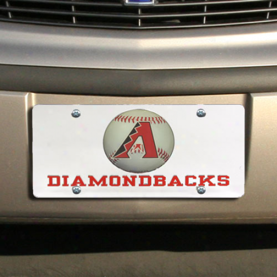 Arizona Diamondbacks Mirrored Baseball License Plate