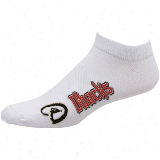 Arizona Diamondbacks White Team Loo Ankle Socks