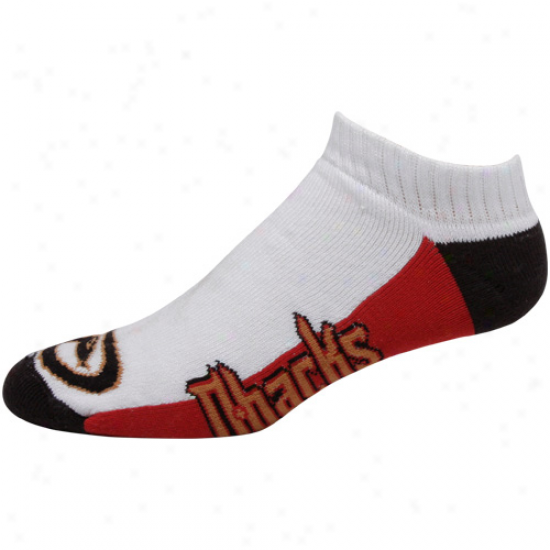 Arizona Diamondbacks White Tri-color Ankle Socks