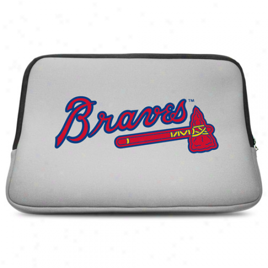 Atlanta Braves 15.5'' Gray Neoprene Laptop Sleeve