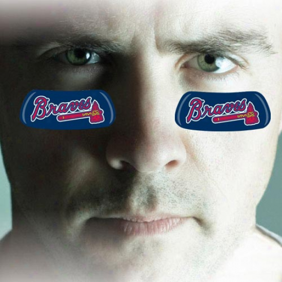 Atlanta Braves 2-pair Navy Blue Team-colored Eye Black Strips