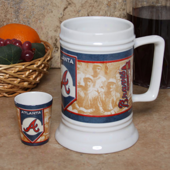 Atlanta Braves 20oz. Stein & 2oz. Shot Glass Regular