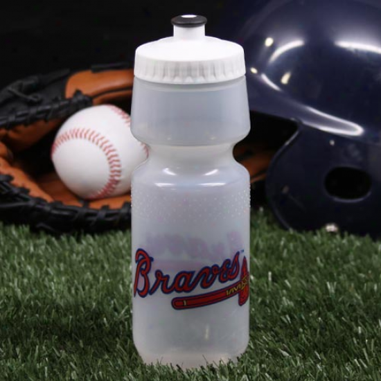 Atlanta Braves 24oz. Clear Wide Mouth Plastic Sports Bottle