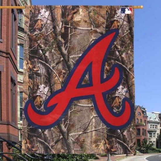 "atlanta Brave s27"" X 37"" Camo Vertical Banner Flag"