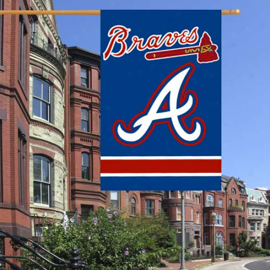 Atlanta Braves 44'' X 28'' Applique Flag