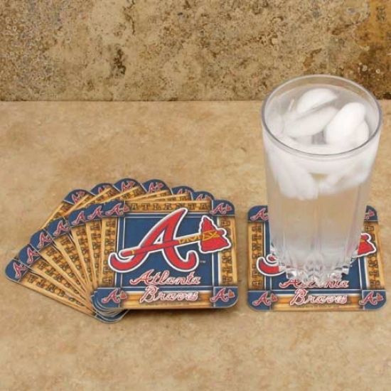 Atlanta Braves 8-pack Absorbent Paperkraft Coasters