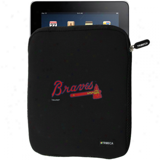 Atlanta Braves Apple Ipad Slip Sleeve - Black