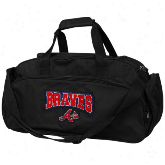 Atlanta Braves Black Domestic Duffel Bag