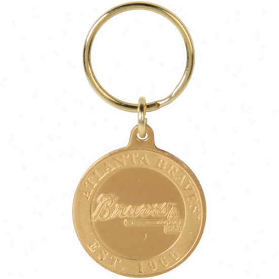 Atlanta Braves Bronze Coin Keychain