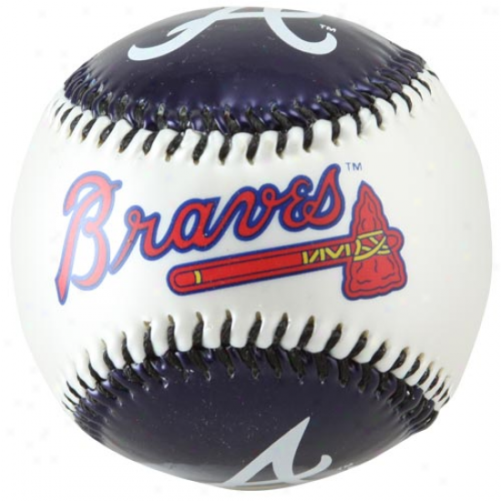 Atlanta Braves Metallic Soft Strike Baseball