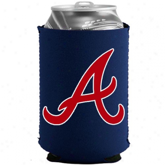 Atlanta Braves Navy Blue Collapsible Can Coolie