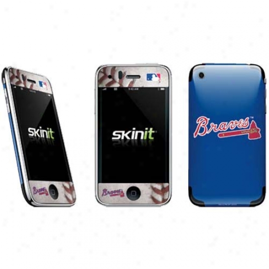 Atanta Braves Navy Blue Iphone Skin Decal