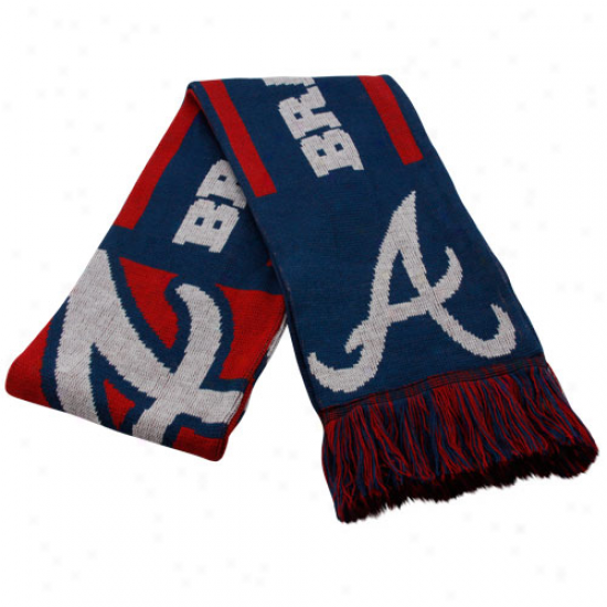 Atlanta Braves Ships of war Melancholy Team Fringed Knit Scarf