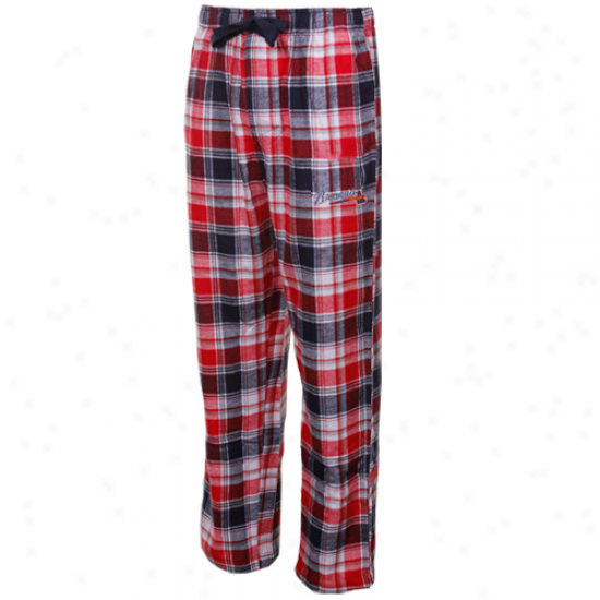 Atlanta Braves Red-navy Blue Plaid Legend Flannel Pants