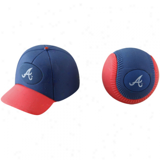 Atlanta Braves Separating Ball & Cap Erasers