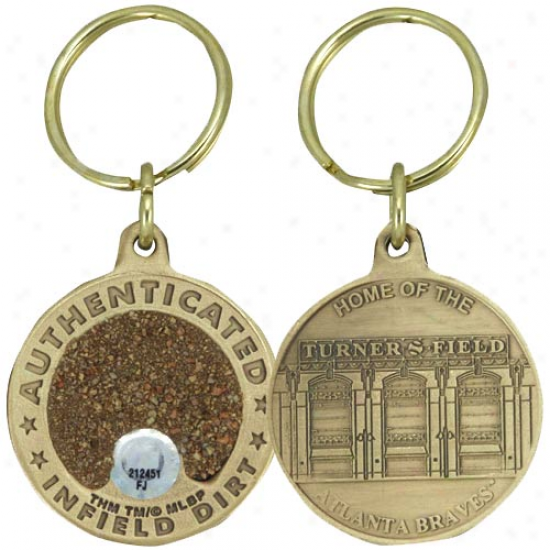 Atlanta Braves Turner Field Bronze Infield Dirt Keychain