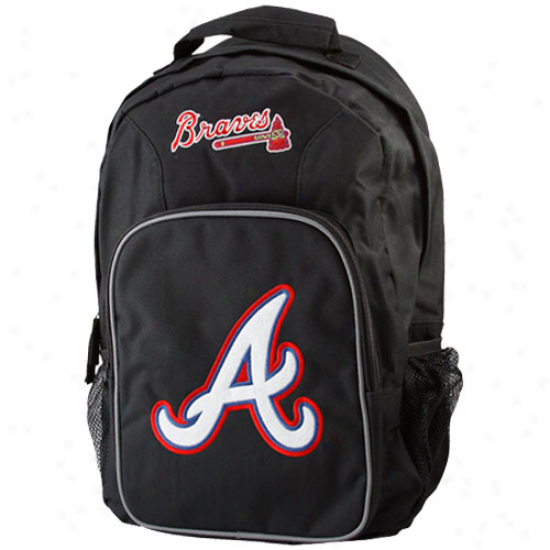 Atlanta Braves Youth Black Southpaw Backpack