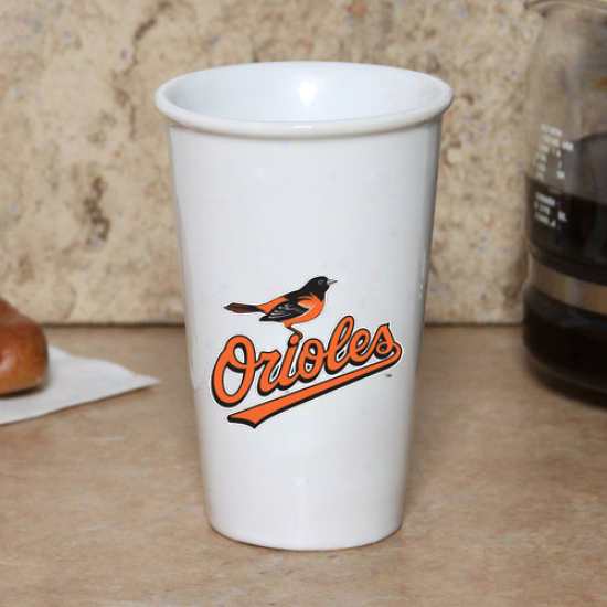 Baltimore Orioes 10 Oz. Ceramic Travel Mug