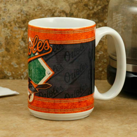 Baltimore Orioles 15oz. Sublimated Logo Mug