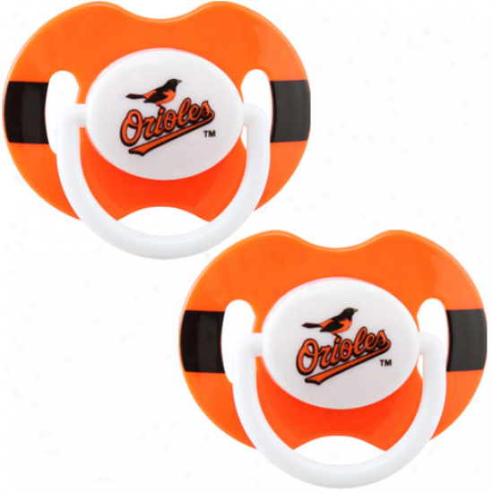 Baltimore Orioles 2-pack Team Logo Pacifiers