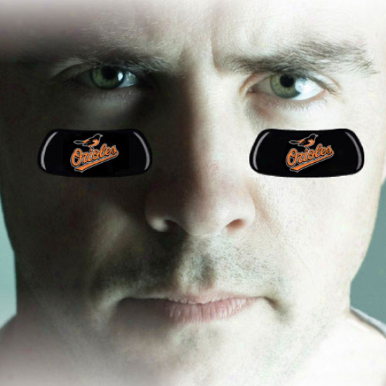 Baltimore Orioles 2-pair Team Logo Eye Black Strips