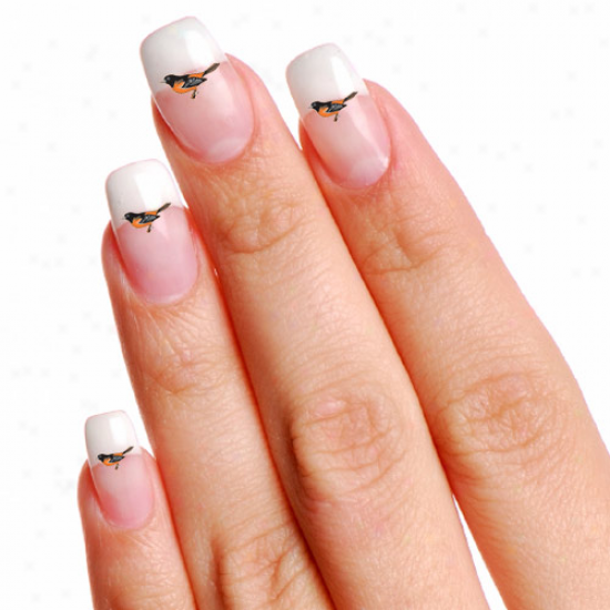 Baltimore Orioles 4-pack Temporary Nail Tattoos