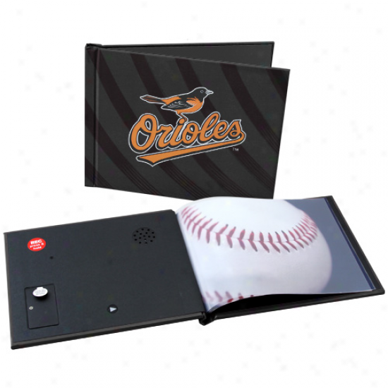 Baltimore Orioles 6'' X 8'' Black Recordable Photobook