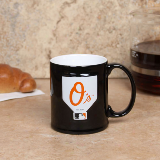 Baltimore Orioles Black 11oz. Ceramic Sculpted Mug