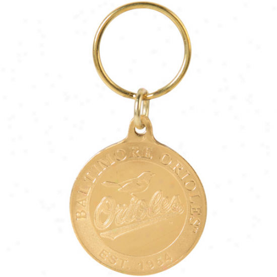 Baltimore Orioles Bronze Coin Keychain